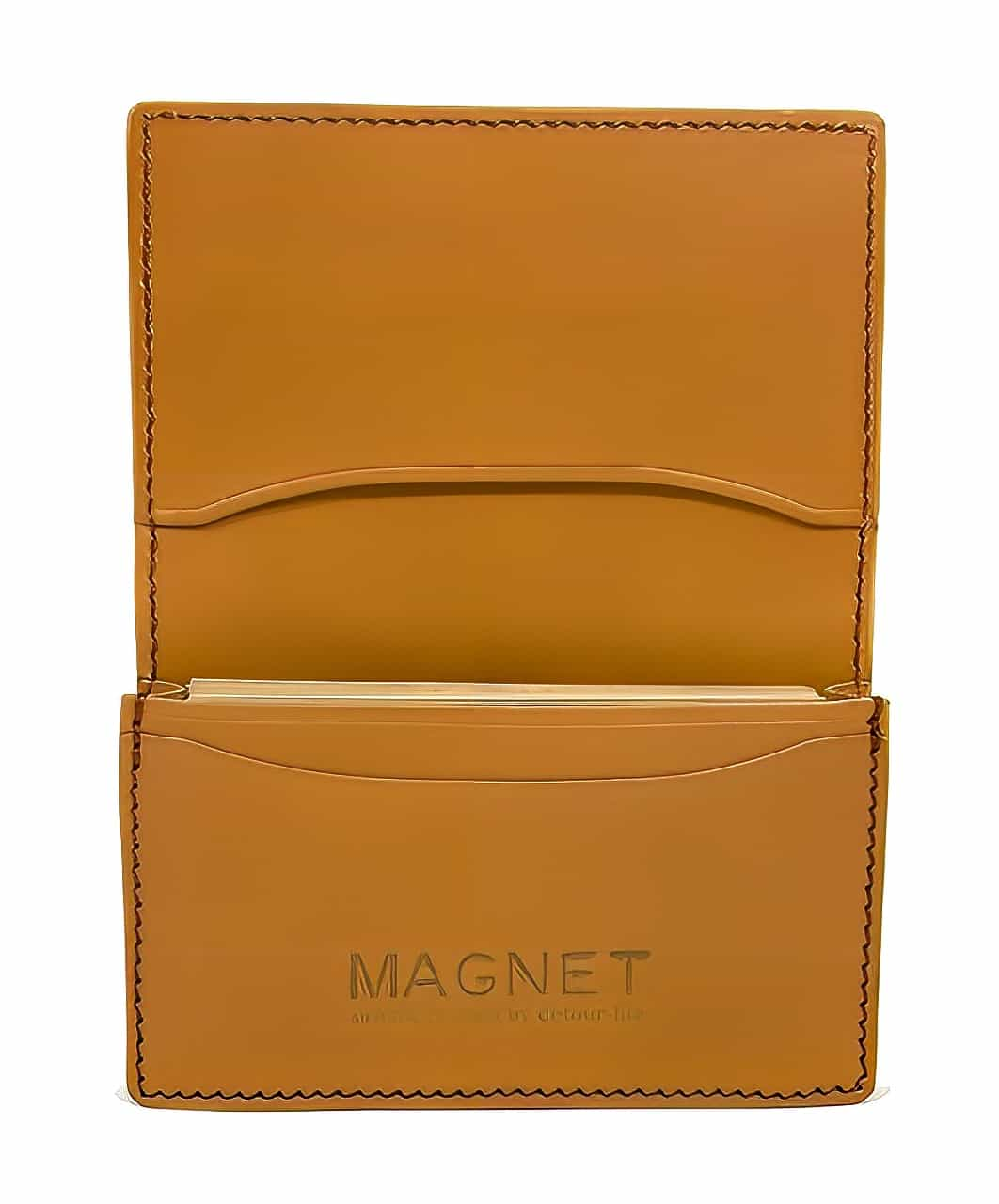 [Magnet] Sukimo Leather | Card Case (Wood Natural)