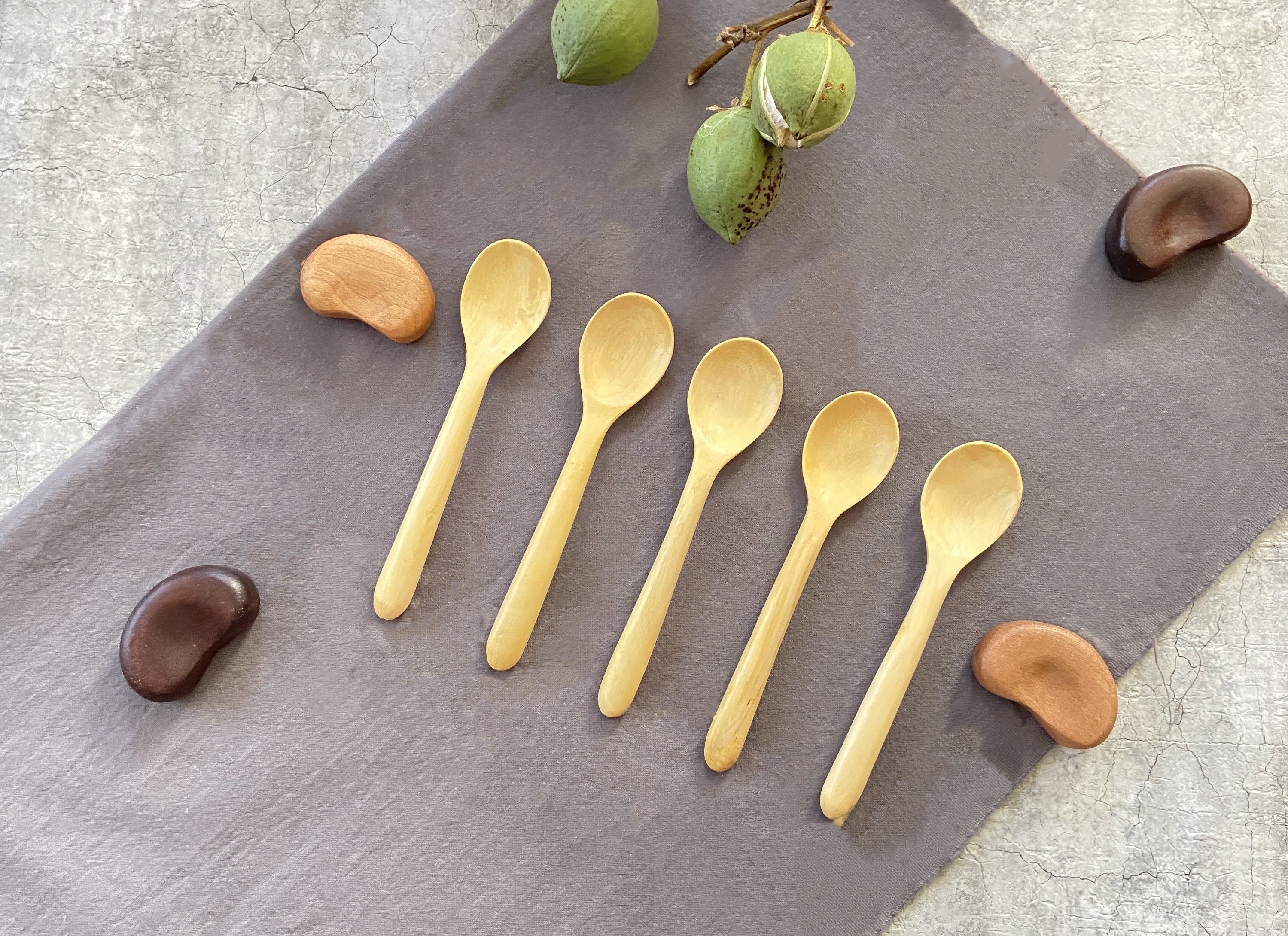 [aki et lou] Tangerine wood spoon