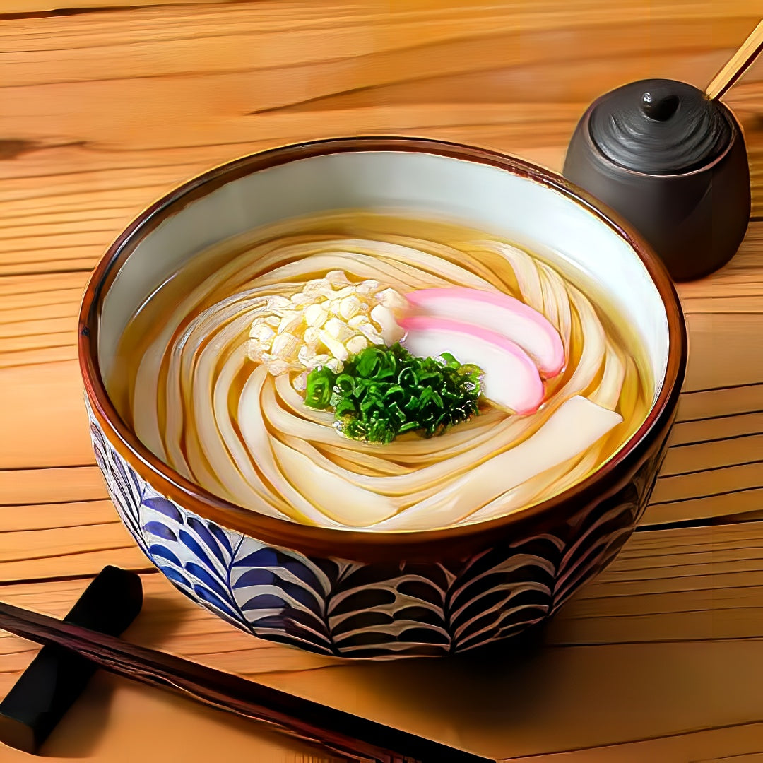 [Kamote] Chewy hand-stretched quick-boiled udon (dried noodles for 2 people)