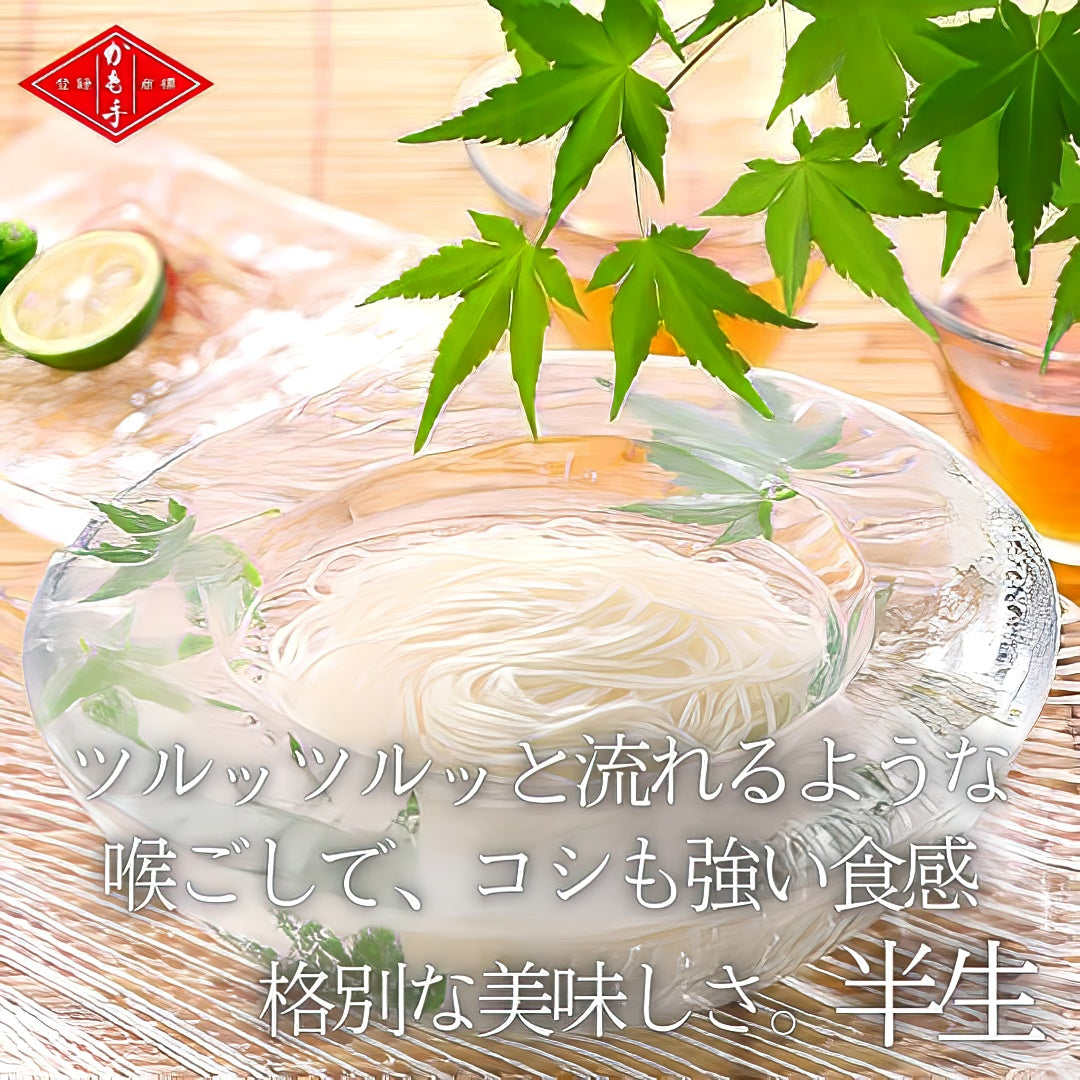 【かも手】一番のばし手延そうめん (半生麺 2人分)