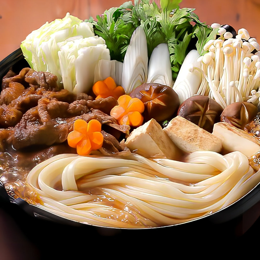 [Kamote] Chewy hand-stretched quick-boiled udon (dried noodles for 2 people)