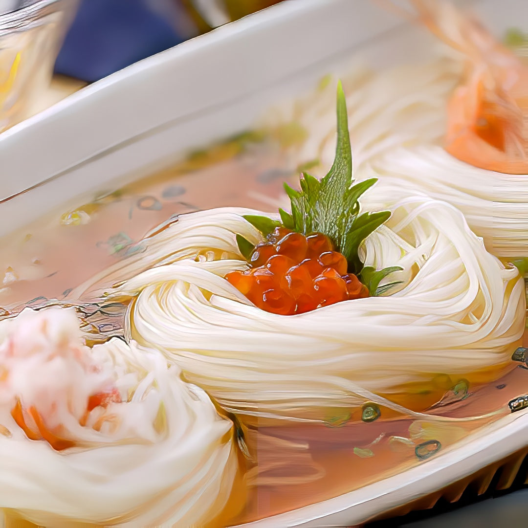 【かも手】一番のばし手延そうめん (半生麺 2人分)