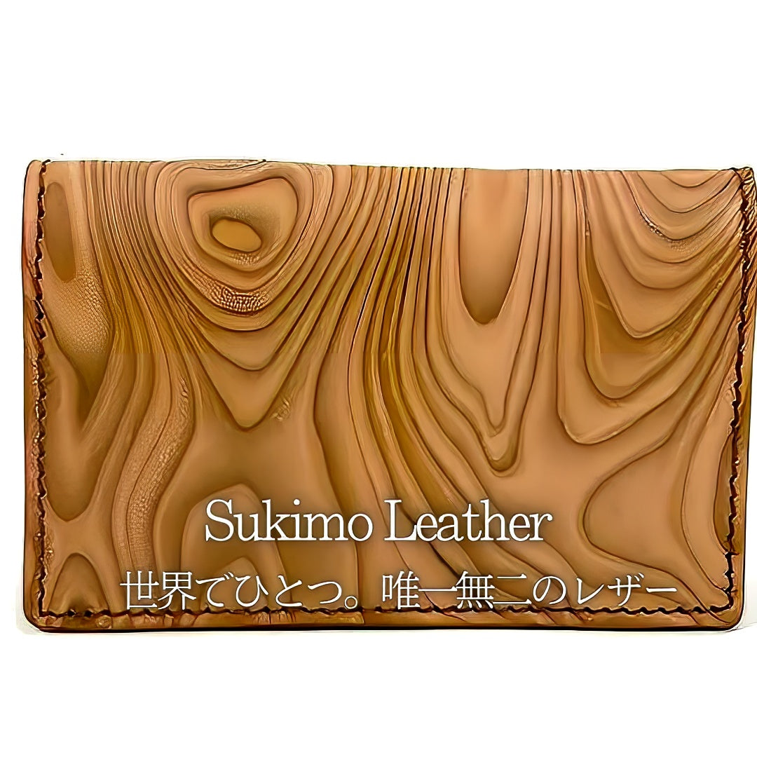 【Magnet】Sukimo Leather｜Card Case (Wood Natural)