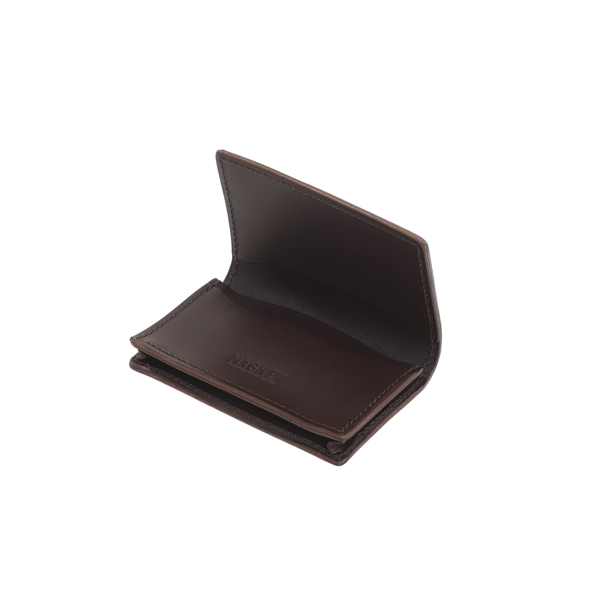 [Magnet] Sukimo Leather | Card Case (Wood Brown)